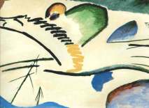 Kandinsky se opuso a la visión de la pintura como algo estático. 
